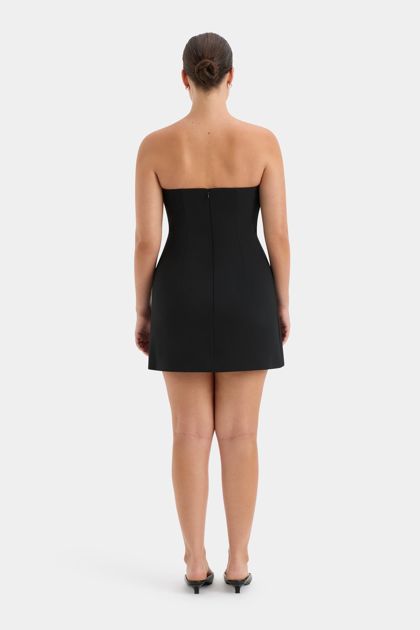 SIR the label Leonardo Pleated Mini Dress BLACK