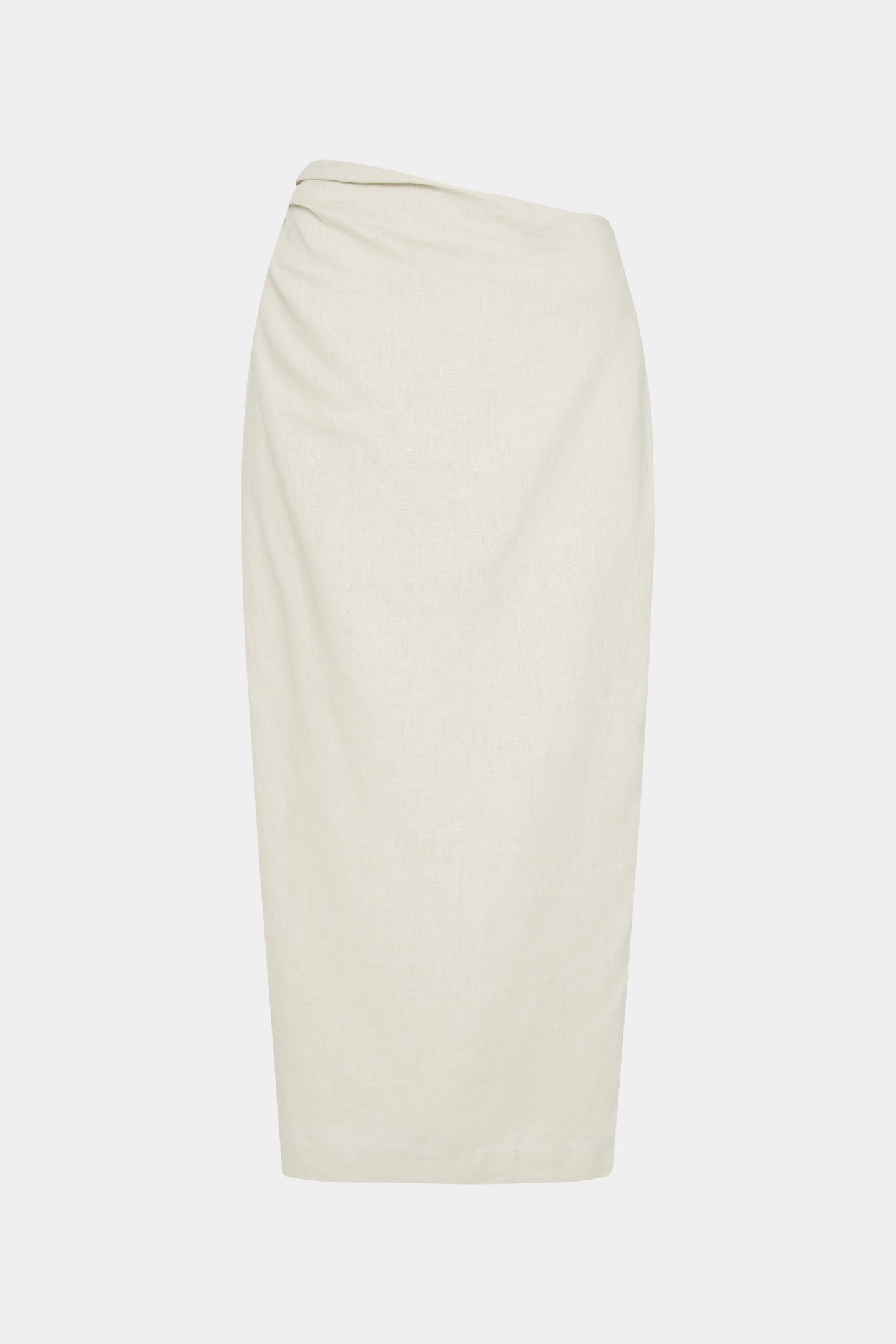SIR the label Affogato Asymmetric Midi Skirt ECRU
