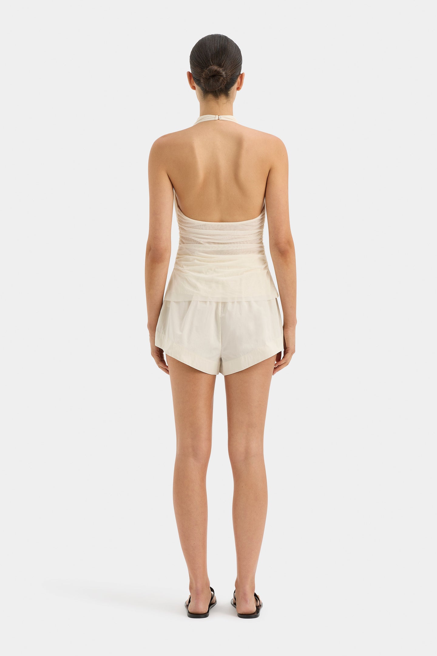 SIR the label Nouveaux Belted Mini Short Ecru