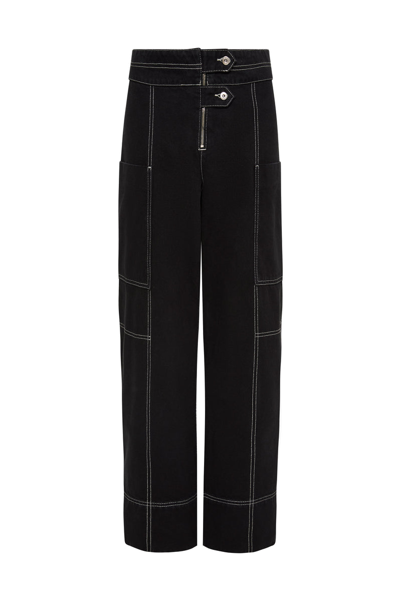 SIR the label Orlan Relaxed Jean Washed Black