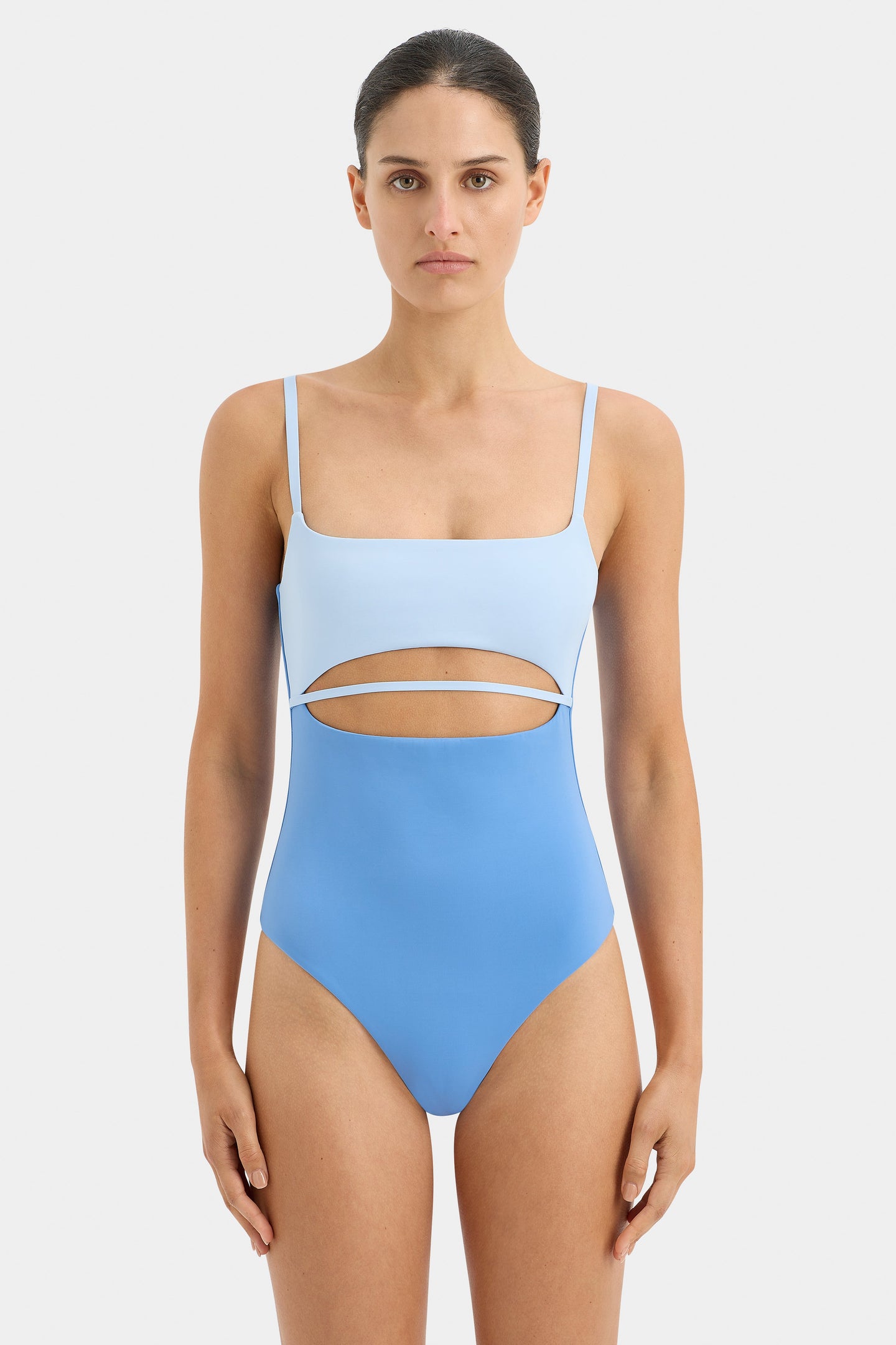 SIR the label Sol High Cut One Piece SKY BLUE