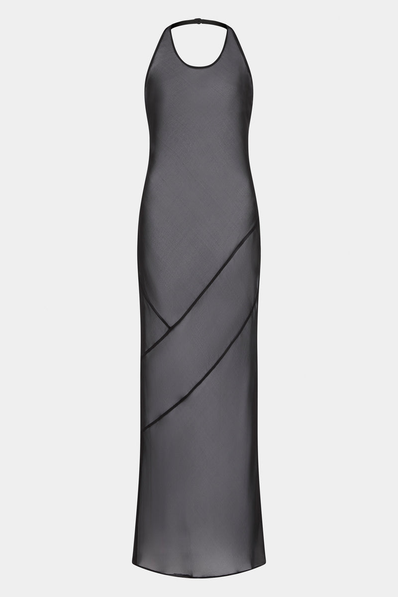 SIR the label Strobe Halter Dress BLACK