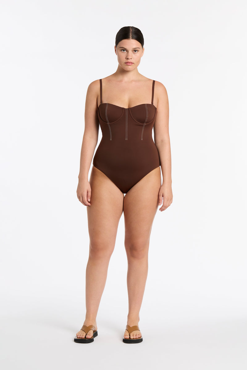 SIR the label Gio Corset One Piece CHOCOLATE