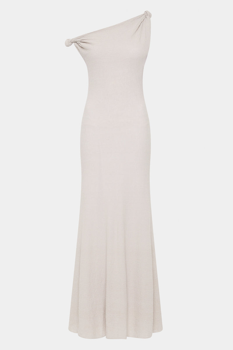 SIR the label Glow Twist Maxi Dress LIGHT GREY