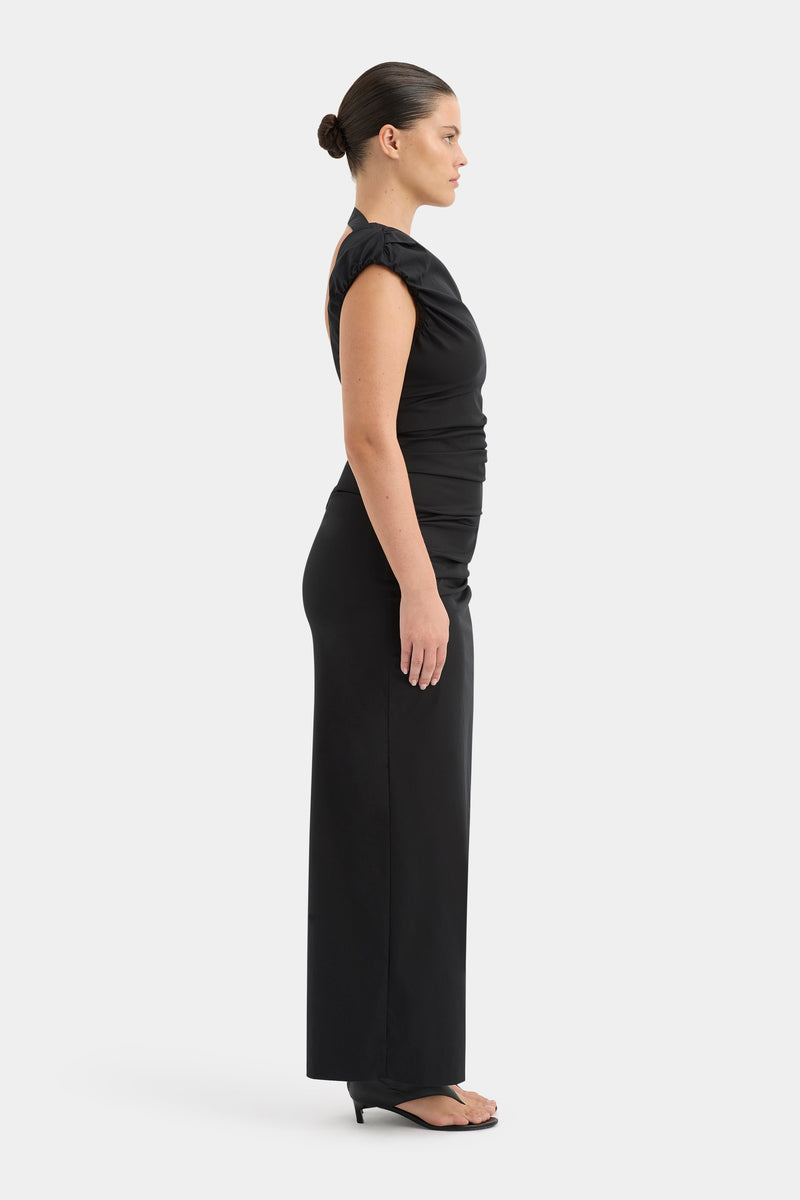SIR the label Giacomo Gathered Gown Black