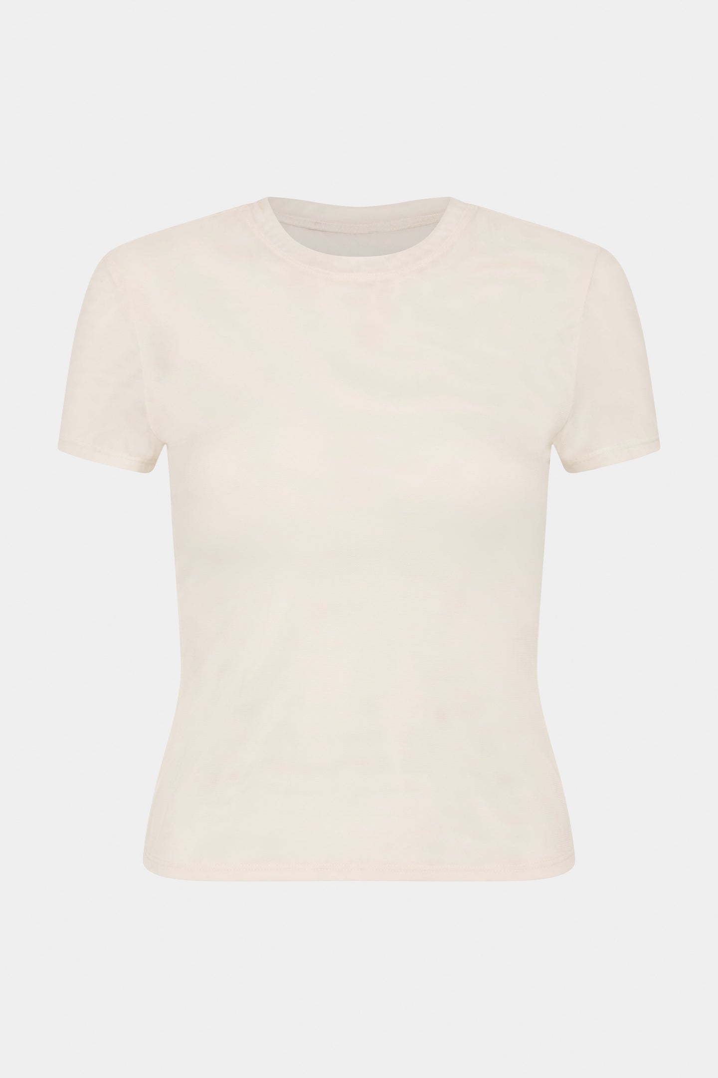 SIR the label Jacques Mesh Fitted Tee ECRU