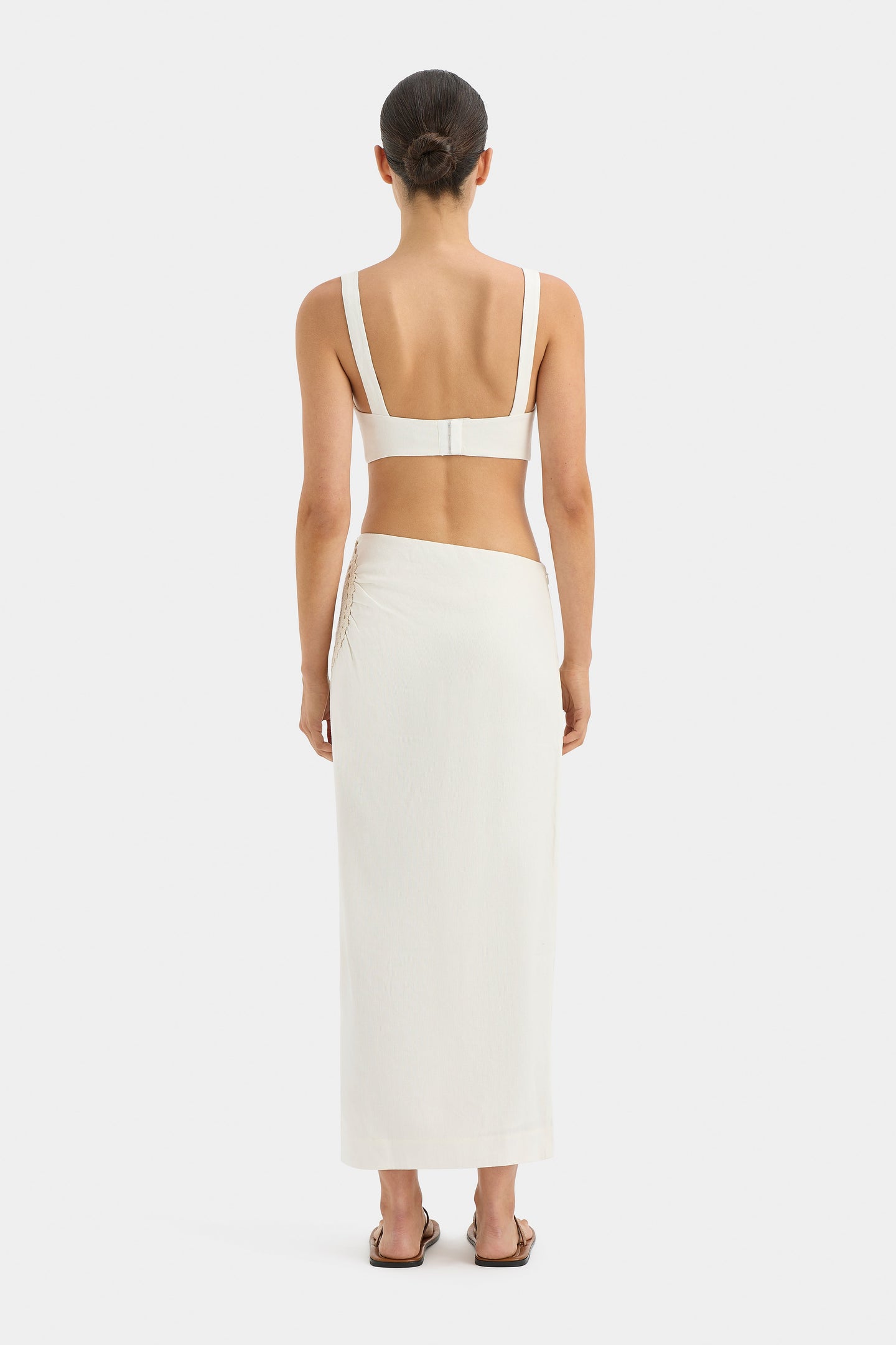 SIR the label Atacama Midi Skirt NATURAL