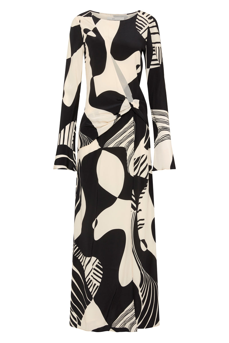 SIR the label Realisme Twist Maxi Dress Papier