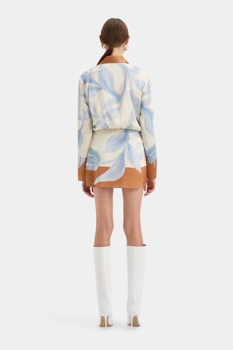 SIR the label Sorrento Shirt Dress SCIARPA PRINT