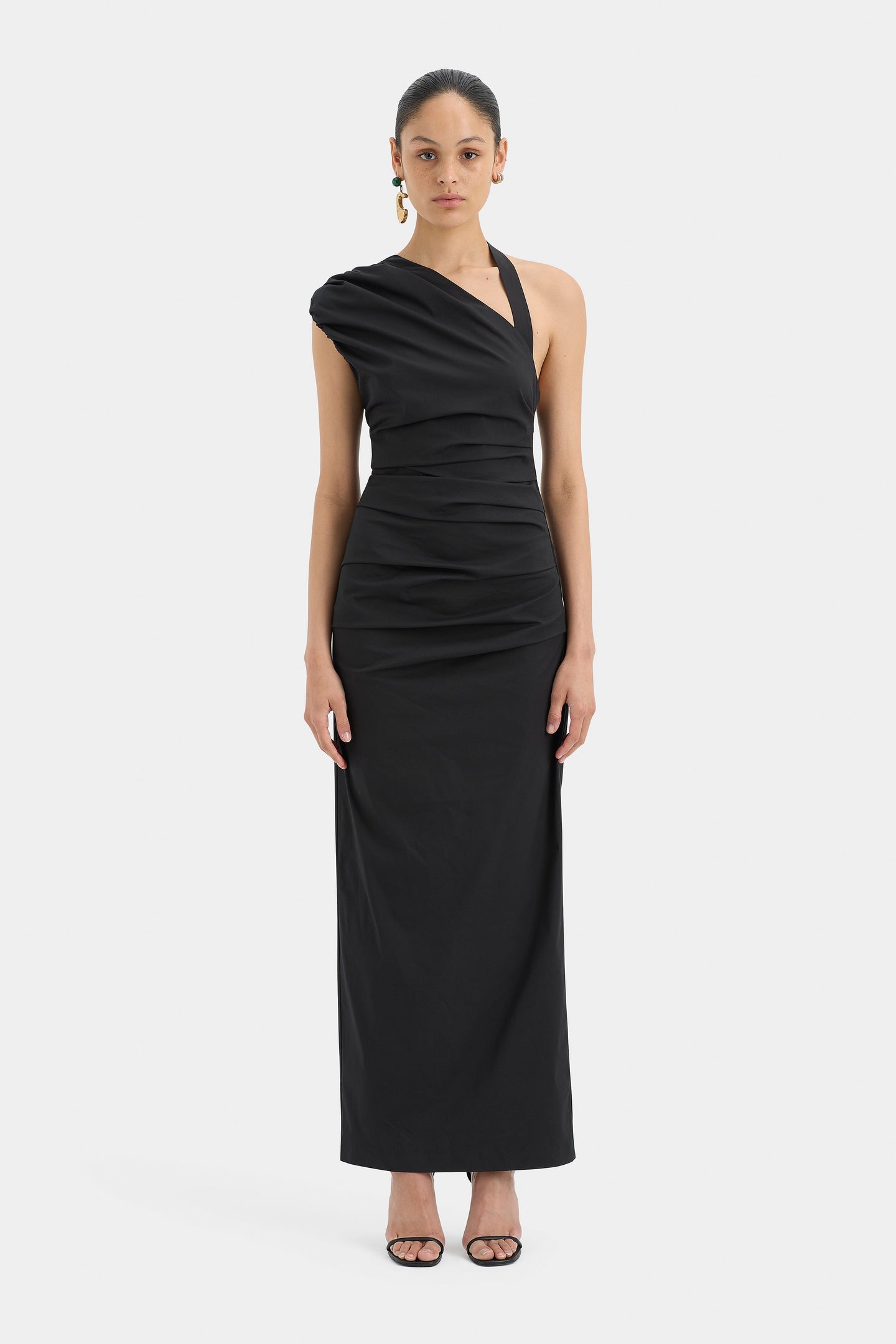 SIR the label Giacomo Gathered Gown Black