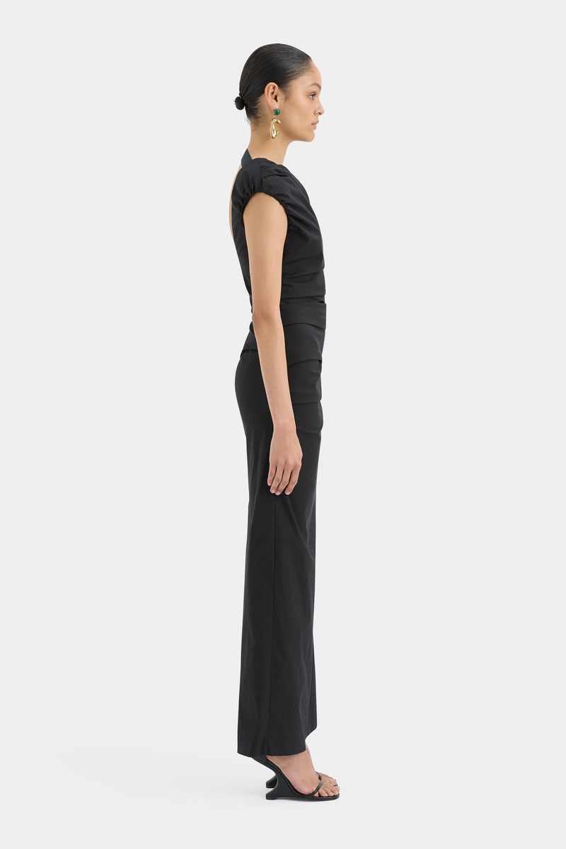 SIR the label Giacomo Gathered Gown Black