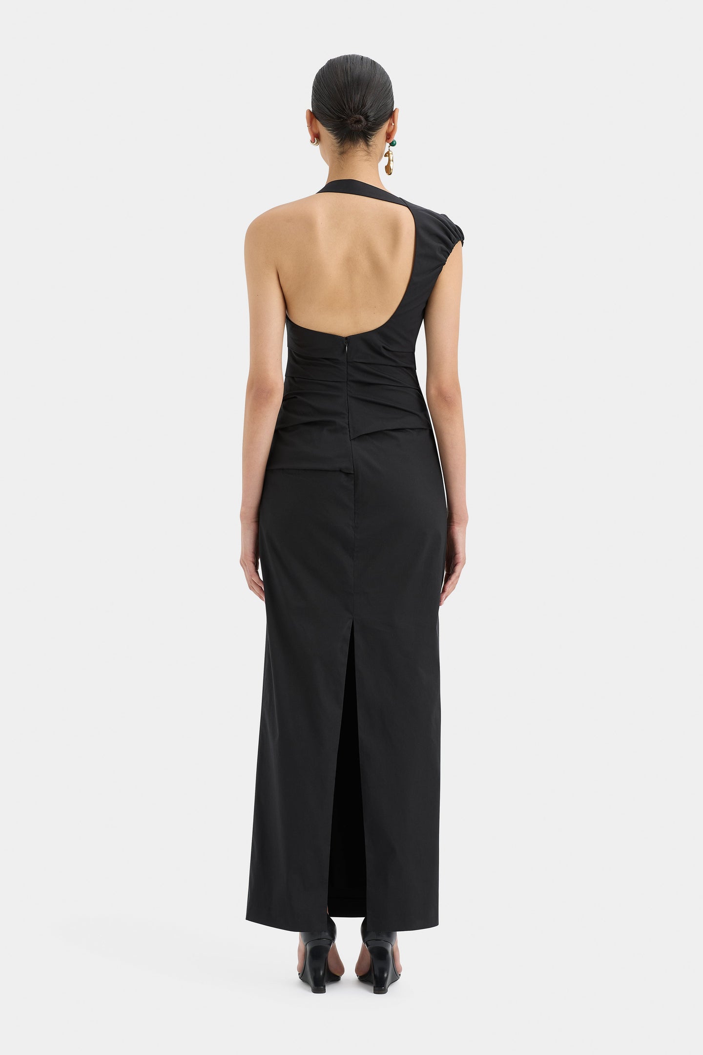 SIR the label Giacomo Gathered Gown Black
