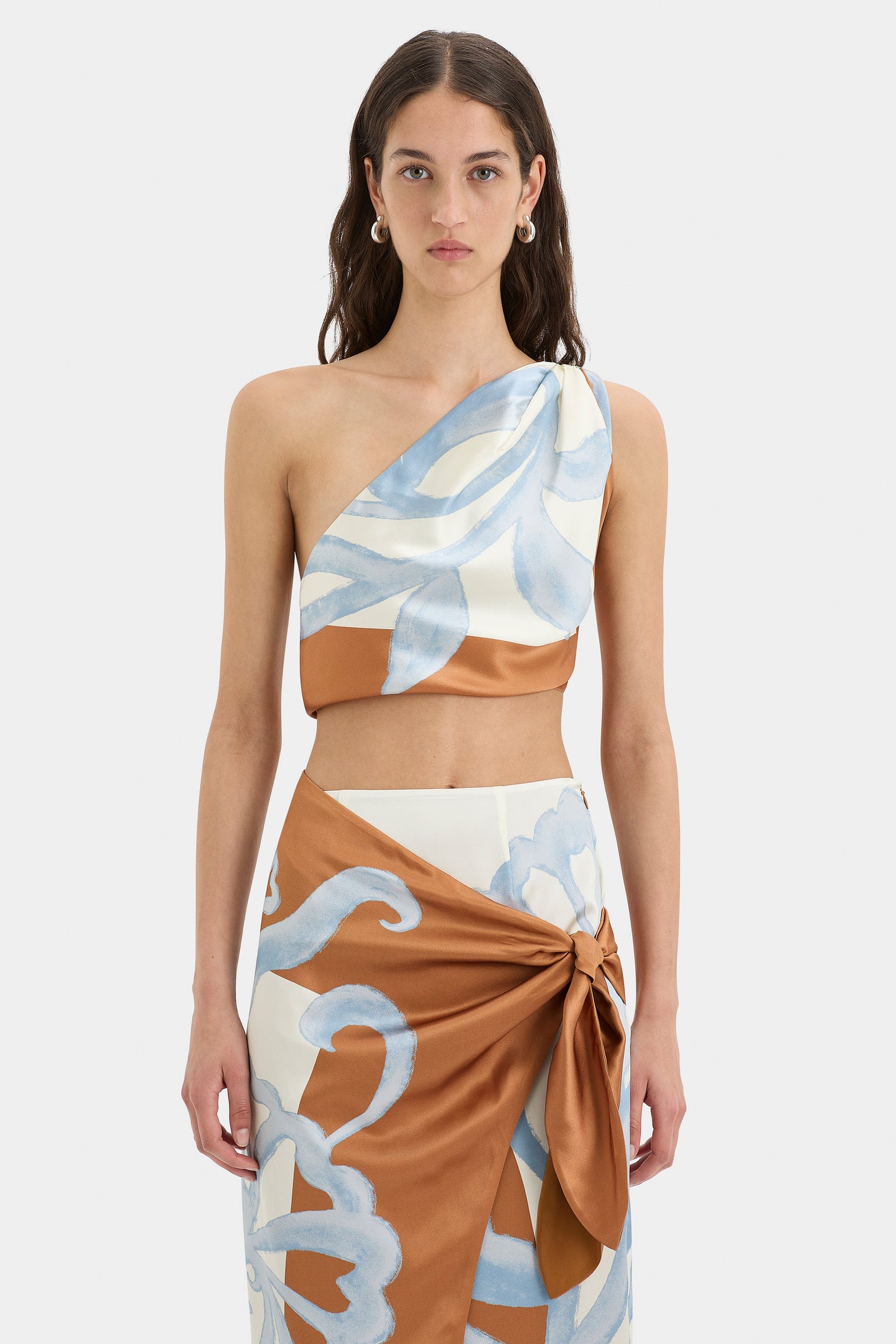 SIR the label Sorrento Scarf Top SCIARPA PRINT