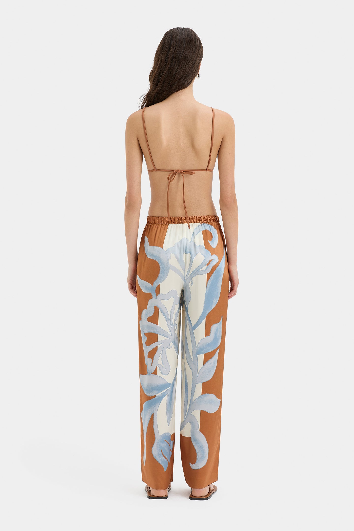 SIR the label Palermo String Triangle Top SCIARPA PRINT