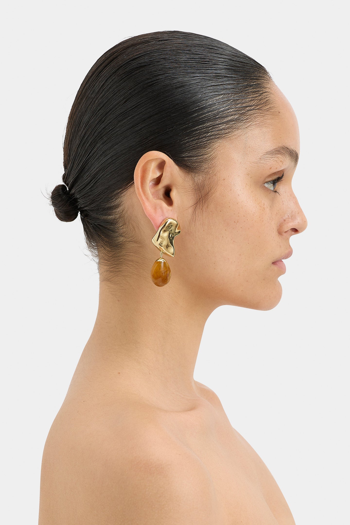 SIR the label Frankie Tan Abstract Earring BRASS