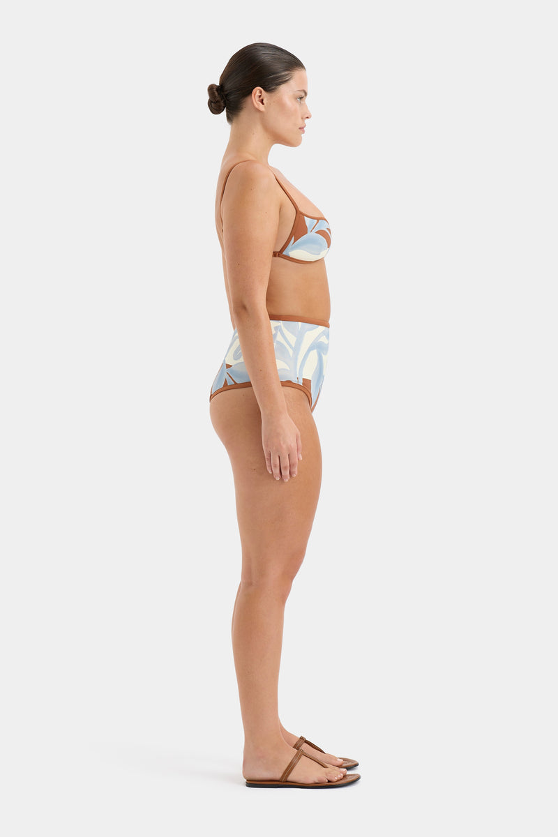 SIR the label Palermo Shaped Balconette SCIARPA PRINT