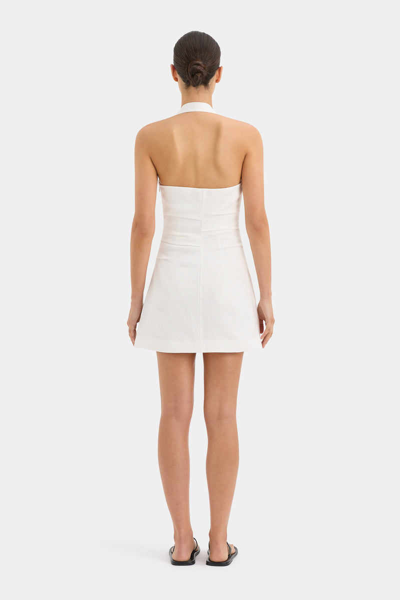 SIR the label Noemi Halter Mini Dress IVORY