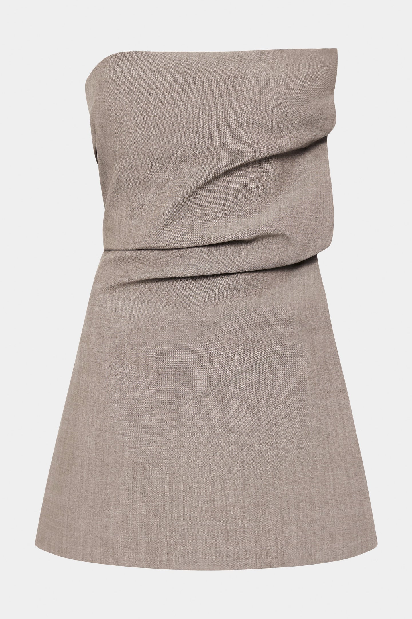 SIR the label Leonardo Pleated Mini Dress TAUPE
