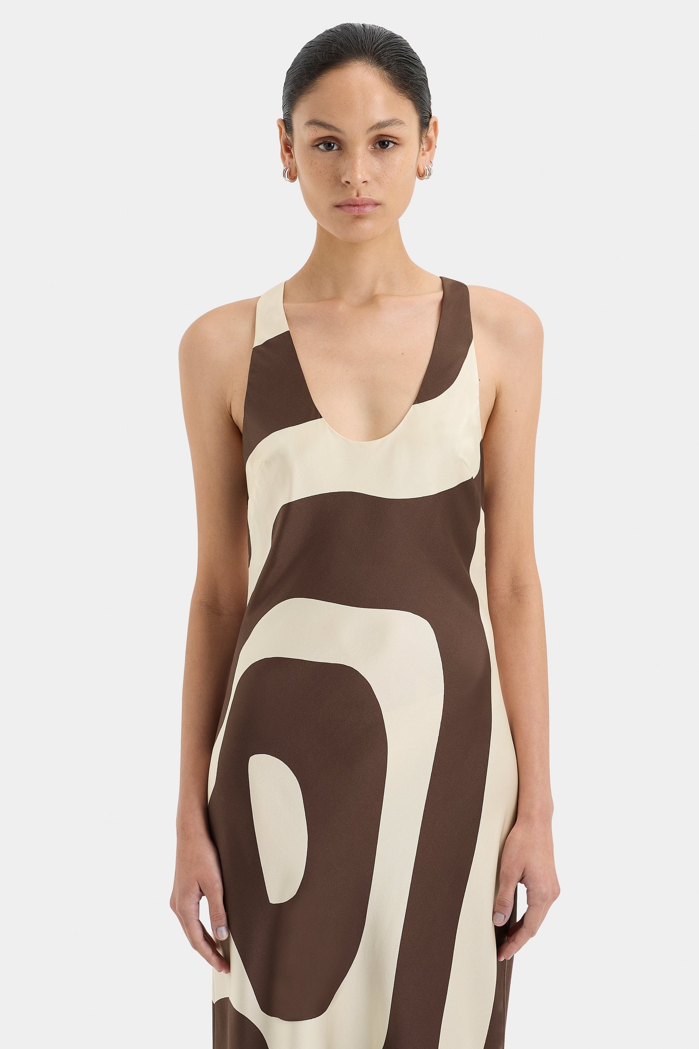 SIR the label Freddie Scoop Neck Dress POSTER PRINT