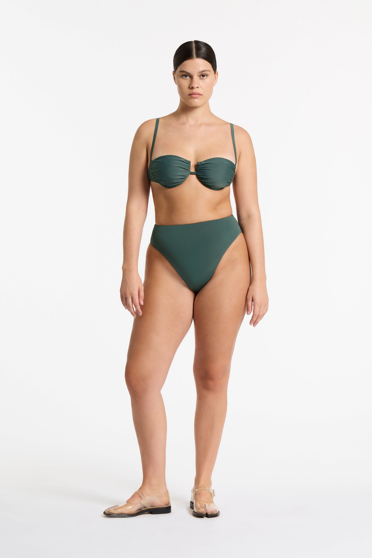 SIR the label Maxime Gathered Balconette Petrol