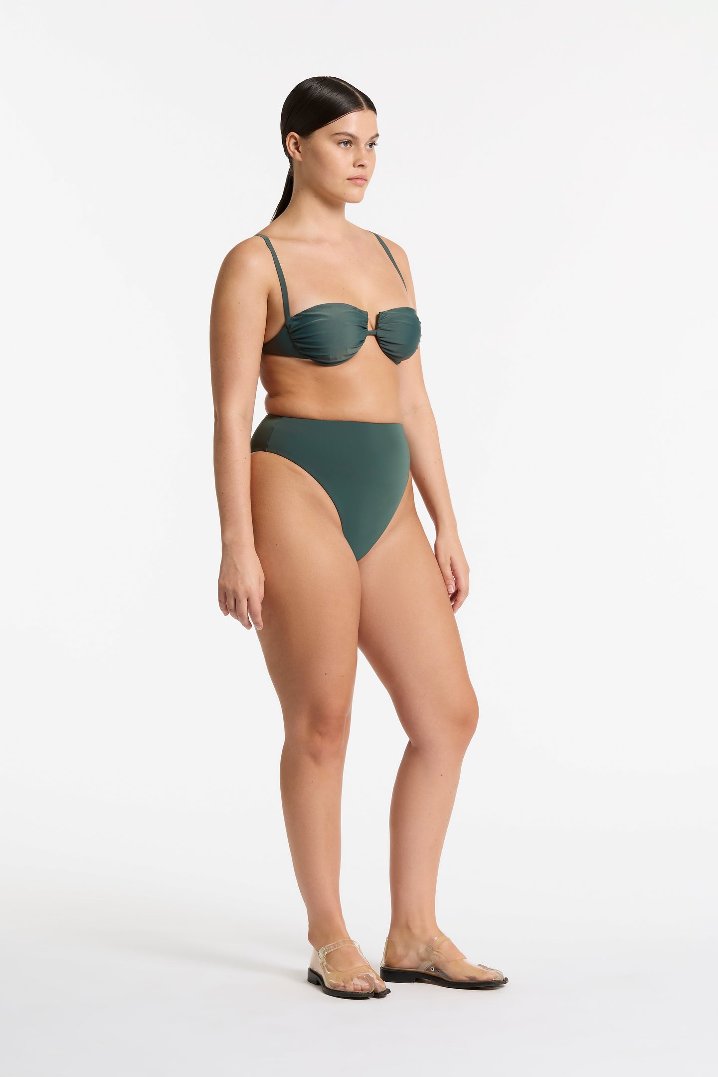 SIR the label Maxime Gathered Balconette Petrol