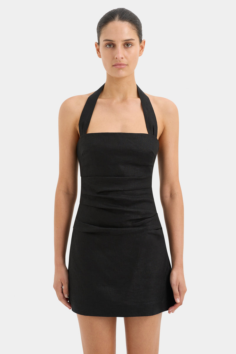 SIR the label Noemi Halter Mini Dress BLACK