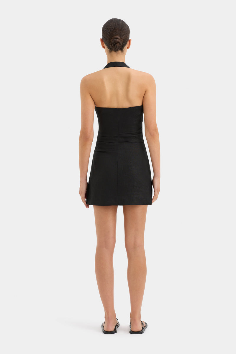SIR the label Noemi Halter Mini Dress BLACK