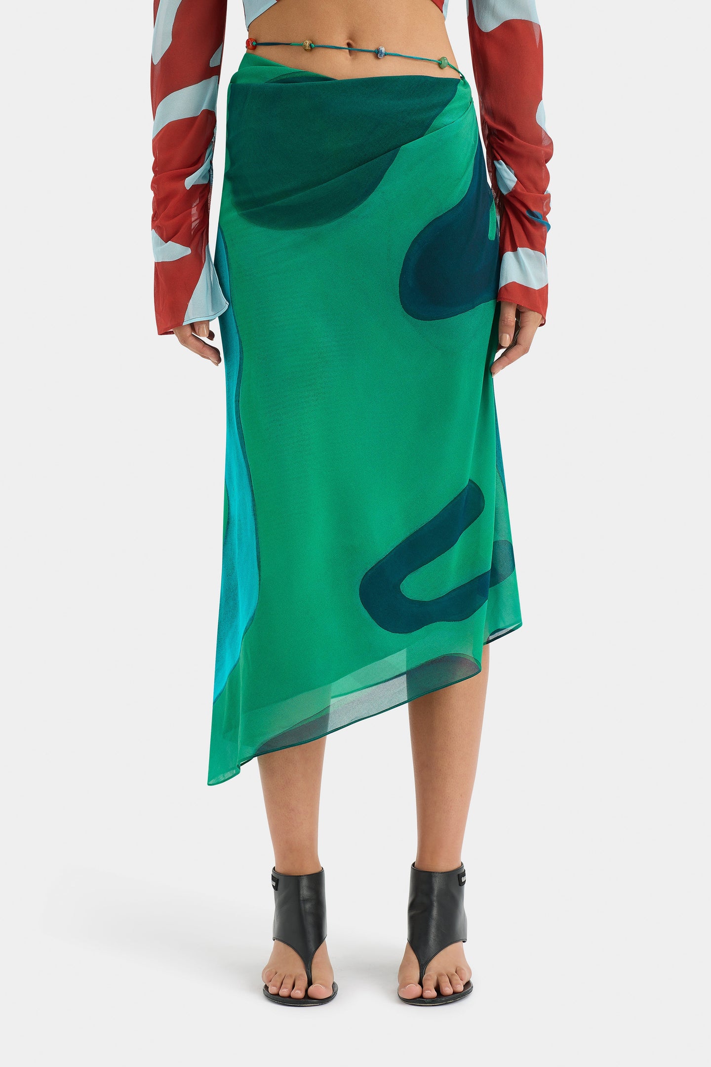 SIR the label Frankie Bias Skirt EMERALD REFLECTION