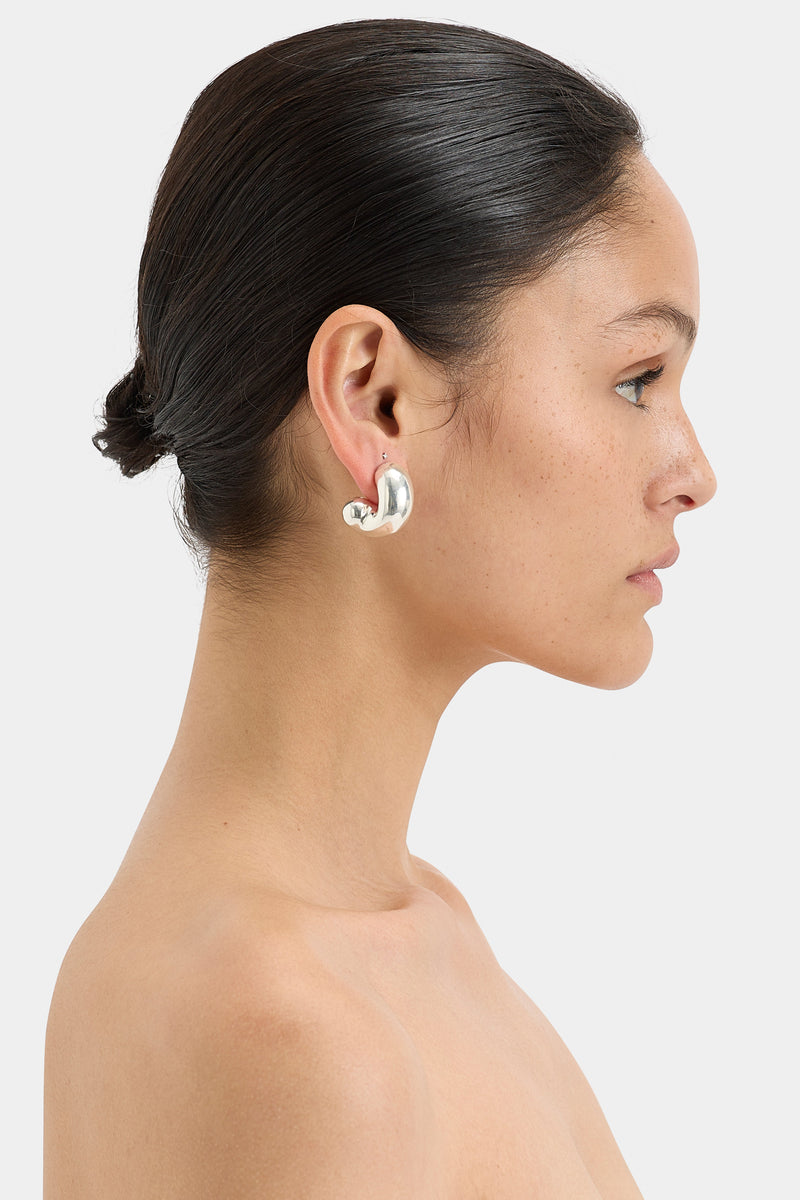 SIR the label Flashback Half Twist Earring SILVER