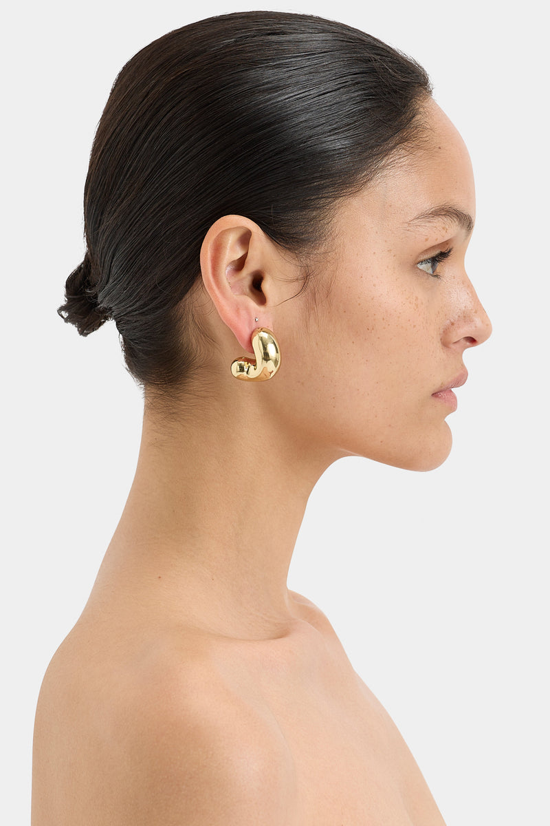 SIR the label Flashback Half Twist Earring GOLD