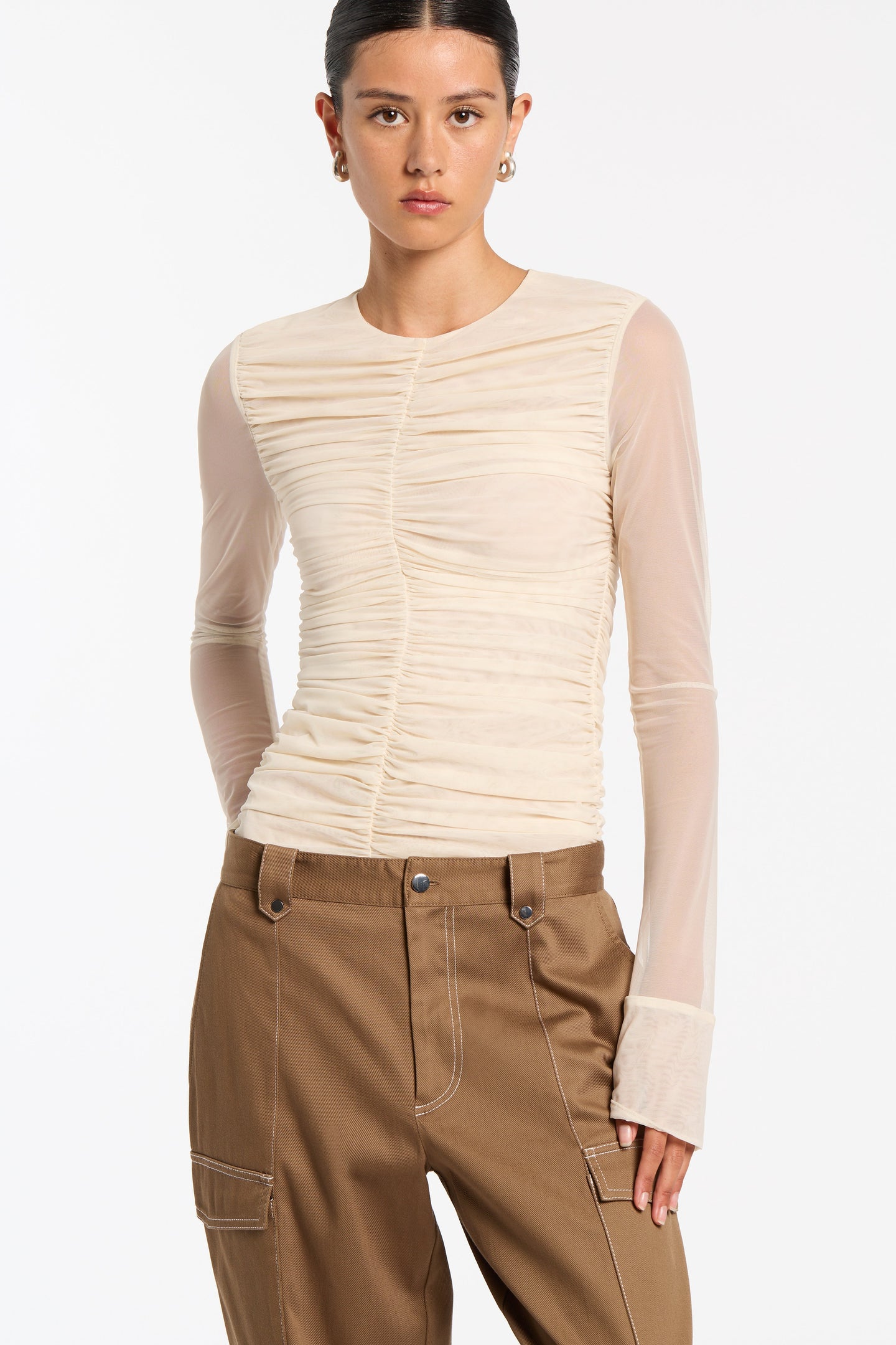 SIR the label Bourdelle Utility Pant Biscuit