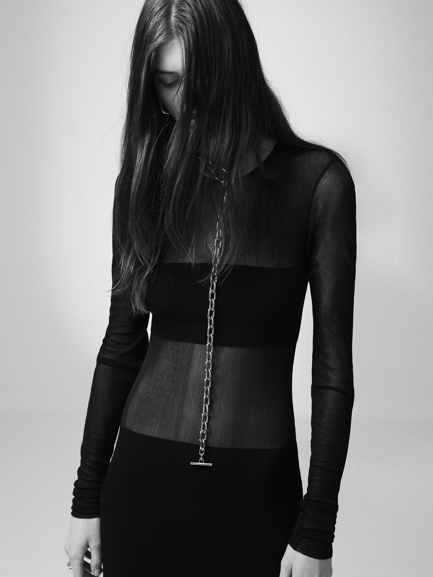 SIR the label Impermanence Splice Maxi Dress Noir