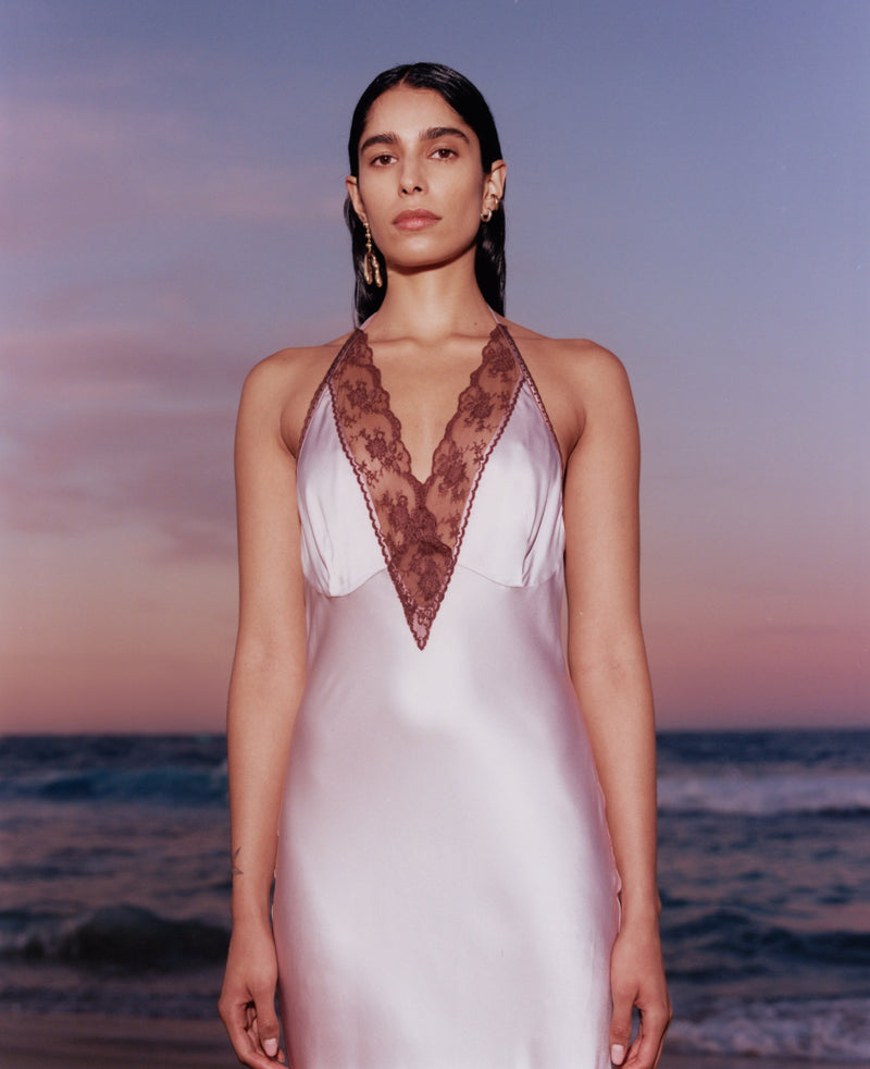 SIR the label Aries Halter Gown LILAC